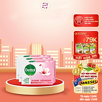 COMBO 3 XÀ PHÒNG DETTOL KHÁNG KHUẨN CHĂM SÓC DA 100G