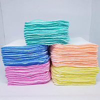 Gói 50 Khăn sữa vải gạc Thanh Thanh Dày 4 lớp 25x30cm 100% cotton (Đồ dùng vệ sinh cho bé) 