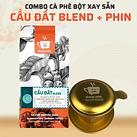 Combo Cà Phê Cầu Đất Blend Nguyên Chất Rang Mộc Hảo Hạng Từ Lâm Đồng Và Phim Nhôm Màu Cao Cấp Đẹp Sang - Message Coffee