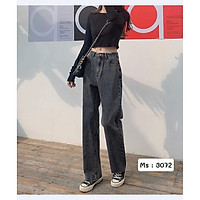 Quần Baggy Jean Nữ Ống Rộng Cao Cấp