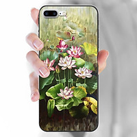 Ốp lưng dành cho iPhone 7 Plus / 8 Plus mẫu Hoa sen nở rộ
