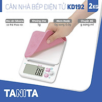 Cân điện tử nhà bếp TANITA KD192 (Chính hãng Nhật Bản), Cân nhà bếp 2kg, Cân thức ăn 2kg, Cân thực phẩm 2kg, Cân Nhật, Cân trọng lượng, Cân chính hãng, Cân thực phẩm, Cân thức ăn, Cân tiểu ly điện tử, Cân chính xác, Cân làm bánh