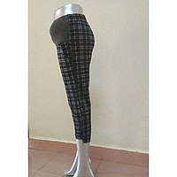 Quần bầu công sở caro vải kate thun dáng lỡ 9 tấc-giao ngẫu nhiên