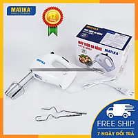 Máy đánh trứng cầm tay MATIKA máy đảo bột kem bơ 5 cấp độ MTK-3151 - Hàng chính hãng