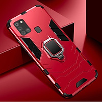 Ốp lưng Samsung Galaxy A21s iron man chống sốc kèm iring
