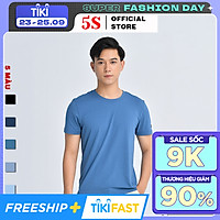 Áo Thun Nam Ngắn Tay 5S Cổ Tròn (TSO21003) Chất Liệu Thun Mềm, Mát, Bền Màu