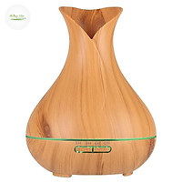 Máy phun sương tinh dầu hình Tulip có kèm remote điều khiển từ xa PSR006 - dung tích 400ml