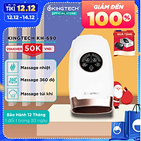 Máy Massage Tay Cao Cấp KingTech - Mát xa Trị Liệu Không Dây Tích Hợp Nhiệt, Lực Nén Túi Khí 6 Cấp Độ - Giúp Thư Giãn, Giảm Mỏi Khớp Ngón, Lòng Bàn Tay, - Quà Tặng Cho Người Thân