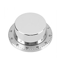 60MIN Stainless Steel Countdown Mechanical Magnetic Timer Timer, Quiet Counting, Dual Magnets, Battery Power For Cooking
