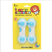 Bộ 2 dụng cụ gài khóa tủ, cửa, ngăn kéo đa năng an toàn cho bé (nguyên vỉ)