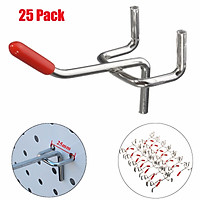 25x 50mm Peg Board Hooks Lot Slat Wall Retail Display Shop Garage Workshop Hanging Tool PEGBOARD