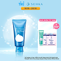 Sữa Rửa Mặt Tạo Bọt Chiết Xuất Tơ Tằm Trắng Senka Perfect Whip 120g - 14839