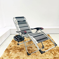 Ghế xếp thư giãn SUMIKA 199 - có lăn tay massage, khung vuông cao cấp, tải trọng 300kg
