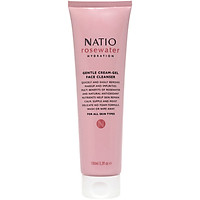 Sữa Rửa Mặt Dịu Nhẹ Dưỡng Ẩm Da Dạng Gel Kem Natio Rosewater Hydration Gentle Cream-Gel Face Cleanser 100ml