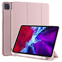 Bao Da Nắp Gập Màu Trơn Đơn Giản Cho Đối với Ipad Pro 12.9 2020 2018