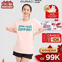 Áo thun in nữ lá phong GUMAC ATB701