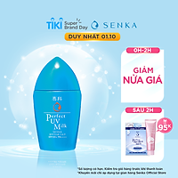 Kem Chống Nắng Dạng Sữa Senka Perfect UV Milk SPF 50+, PA++++ 41095 (40ml)