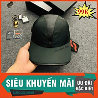 Nón Dù Phối Da Màu Xanh Rêu Thời Trang
