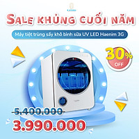 Máy Tiệt Trùng Sấy Khô Bình Sữa Haenim UV LED 3G, Nhập Khẩu Chính Hãng Hàn Quốc