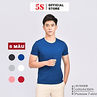 Áo Thun Nam 5S Cổ Tròn (ATSS199) Cao Cấp Trẻ Trung, Thoáng Mát N1