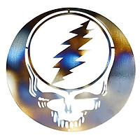 Metal Skull Home Outdoor Pendant Garden Lawn Fence Pendant Skeleton Wall Decoration