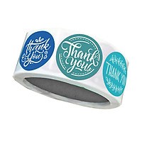 Thank You Stickers Roll of 500, 1 Inch | Thank You Sticker Roll Boutique Supplies for Business | Thank You Stickers for Gifts, Envelopes & Bags