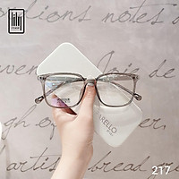 Gọng kính mắt nam nữ Lilyeyewear chất liệu nhựa dẻo mắt vuông to đi đường chống bụi 217