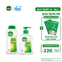 COMBO CHAI SỮA TẮM 250G VÀ NƯỚC RỬA TAY DETTOL KHÁNG KHUẨN 250G