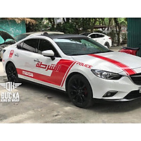 Tem trang trí dành cho ô tô mazda 6 dubai cảnh sát