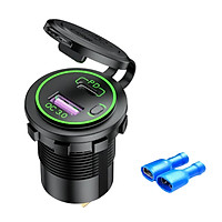 USB Car Charger Adapter Car Charger Quick Charge 3.0 with LED All-round Protection for Boat Marine