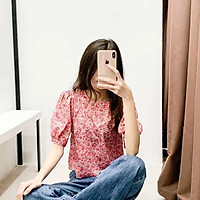 Áo sơ mi hoa hồng B-A-M STORE (có ảnh thật,hàng thiết kế,chất vải đẹp,đường may chuẩn xịn )