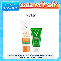 Bộ Kem Chống Nắng Chống Ô Nhiễm Và Bụi Mịn VICHY Capital Soleil Mattifying