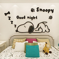 Trang Trí Dán Tường Snoopy Tranh Mica 3D