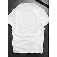 Áo Phông Nam Trắng Trơn Chất Cotton Mát THUNTRANG59 - Thun Trắng