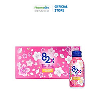 Nước uống hỗ trợ đẹp da, ngăn ngừa lão hóa 82x The Pink Collagen (Hộp 10 chai x 100ml)