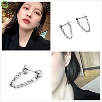 1 chiếc khuyên bi dây xích cá tính bằng thép y tế k gỉ