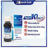 Nước ngậm răng miệng Nhất Nhất Plus - giúp giảm viêm nướu, tụt lợi, nhiệt miệng, sâu răng - chai 120 ml