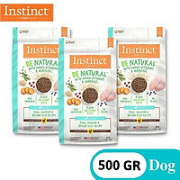 COMBO 3 GÓI 500g Thức ăn cho chó con làm từ thịt gà tươi và gạo lức Instinct Be Natural for Puppy (Túi 500g)