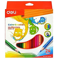 Bút chì gỗ 24 màu Deli DLC00220