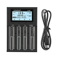 LIITOKALA LII-M4 4 Slots Battery Charger with LCD Display for 18650 26650 14500 AA AAA Lithium NiMH Battery Smart