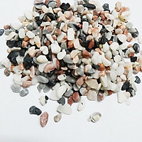 Sỏi nhiều màu cỡ nhỏ trang trí chậu cá sân vườn tiểu cảnh chậu trồng cây