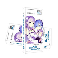 Bookmark anime Re:Zero Bắt đầu lại ở thế giới khác hộp ảnh 36 tấm đánh dấu trang in hình tặng thẻ Vcone