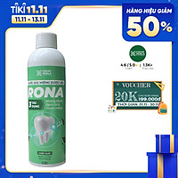 Nước súc miệng dược liệu Rona CoCayHoaLa - Không cồn - Khử mùi - Kháng Khuẩn - Ngăn ngừa vi khuẩn có hại - Mẹ bầu và trẻ nhỏ dùng được, chai 150ml - Hàng chính hãng