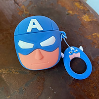 Case Ốp Bảo Vệ Cho Airpods 1 / Airpods 2 - Captain America