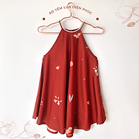 Sumire Store Áo yếm lụa Diên Phúc - Đỏ