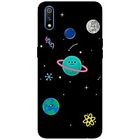 Ốp lưng dành cho Realme 3 - Realme 3 Pro - Realme 5 / 5s / 5i / 6i / 6i - Realme 5 Pro mẫu Hành Tinh Nền Đen