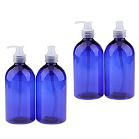 4x Empty Pump Travel Wash Cosmetic Foam Shampoo Soap Bottles Filling 500ML