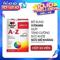 Viên uống Vitamin tổng hợp tăng cường sức khỏe đề kháng Doppelherz Aktiv A-Z Depot (Hộp 30 viên)