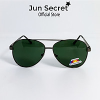 Kính mát nam thời trang Jun Secret gọng kim loại mảnh dáng phi công chống tia UV JSMake