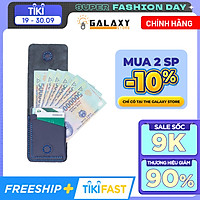 Ví Bóp Nam Nữ Nhỏ Gọn Thời Trang Độc Đáo Da Bò Handmade Galaxy Store GVU01 (11x8cm)